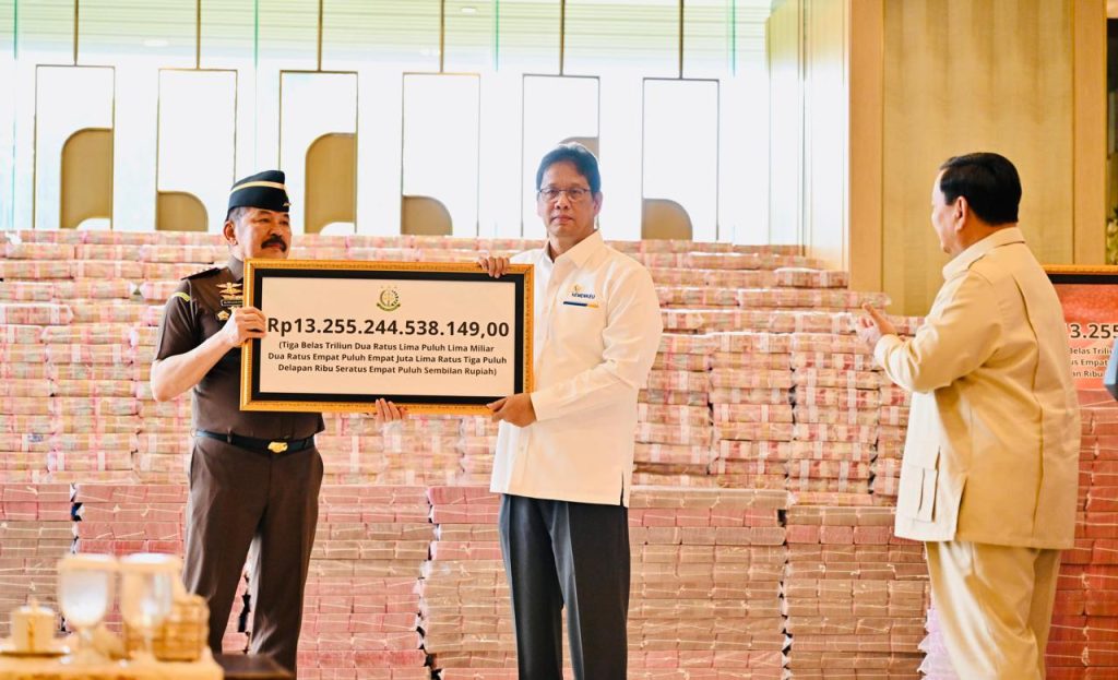 Presiden Prabowo Saksikan Penyerahan Rp13,25 Triliun